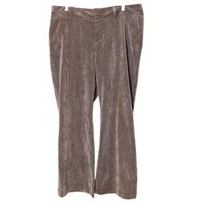 Coldwater Creek Brown Stretch Corduroy Pants Size 16P‎